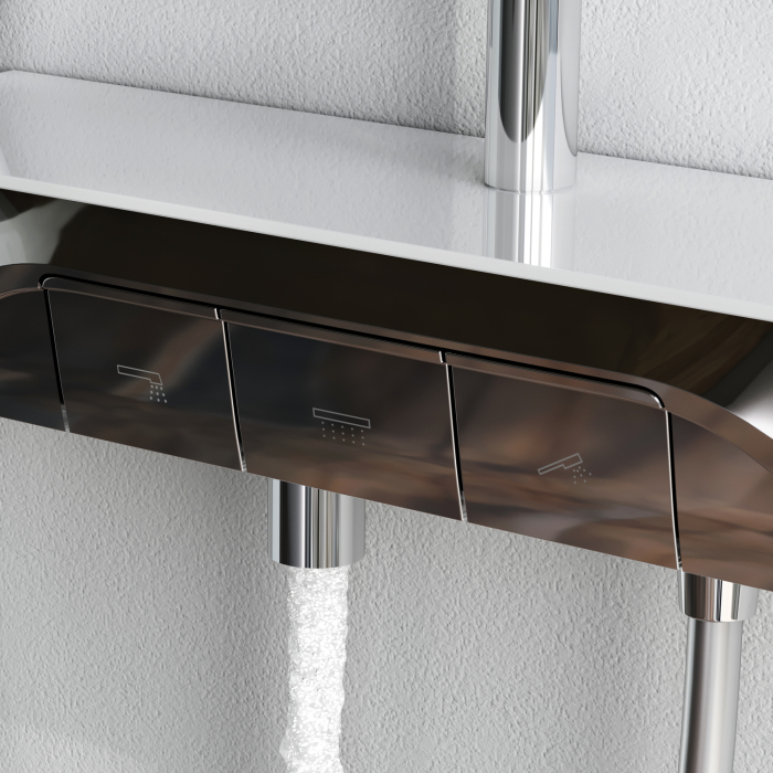 Func ShowerSpot with shelf mixer, chrome [6]
