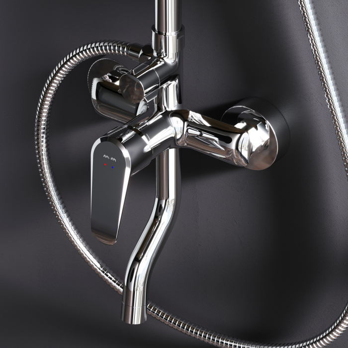 F0783900 Play, ShowerSpot with mechanical shower mixer, chrome [3]