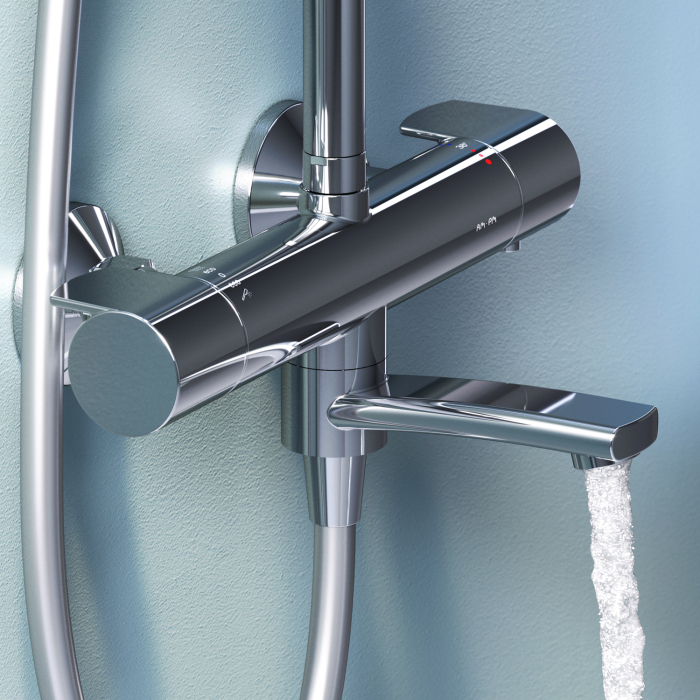 X-Joy ShowerSpot with thermostatic bath and shower mixer, chrome [3]