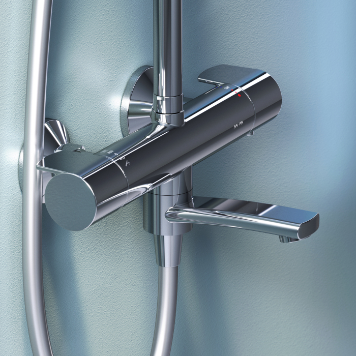 X-Joy ShowerSpot with thermostatic bath and shower mixer, chrome [5]
