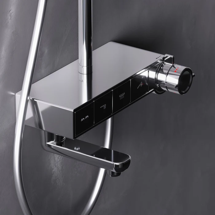 X-Joy S ShowerSpot with thermostaticshelf mixer, chrome [2]