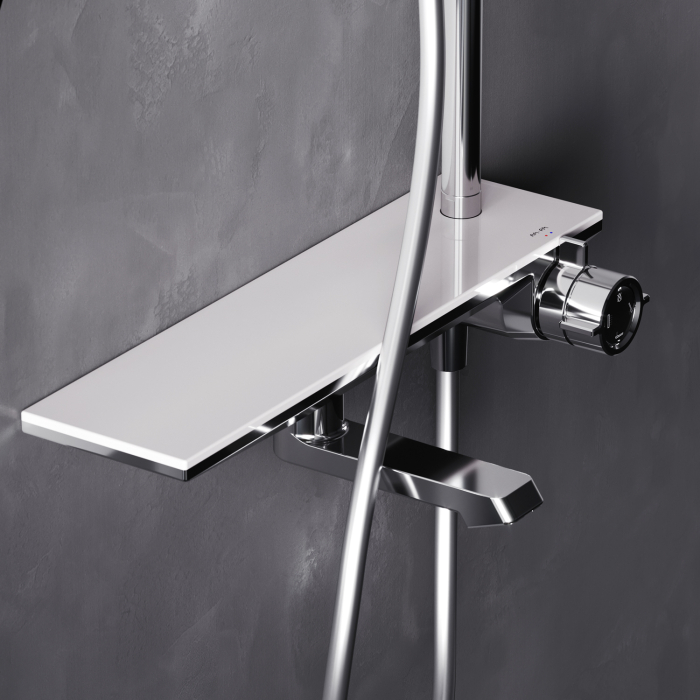 Flash ShowerSpot with shelf mixer, chrome [10]