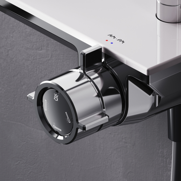 Flash ShowerSpot with shelf mixer, chrome [2]