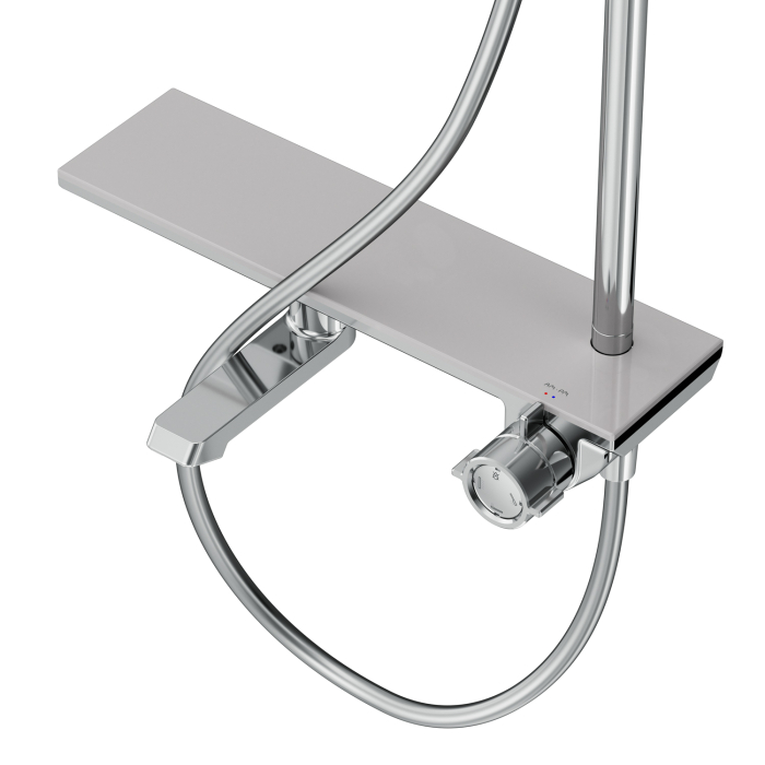 Flash ShowerSpot with shelf mixer, chrome [7]