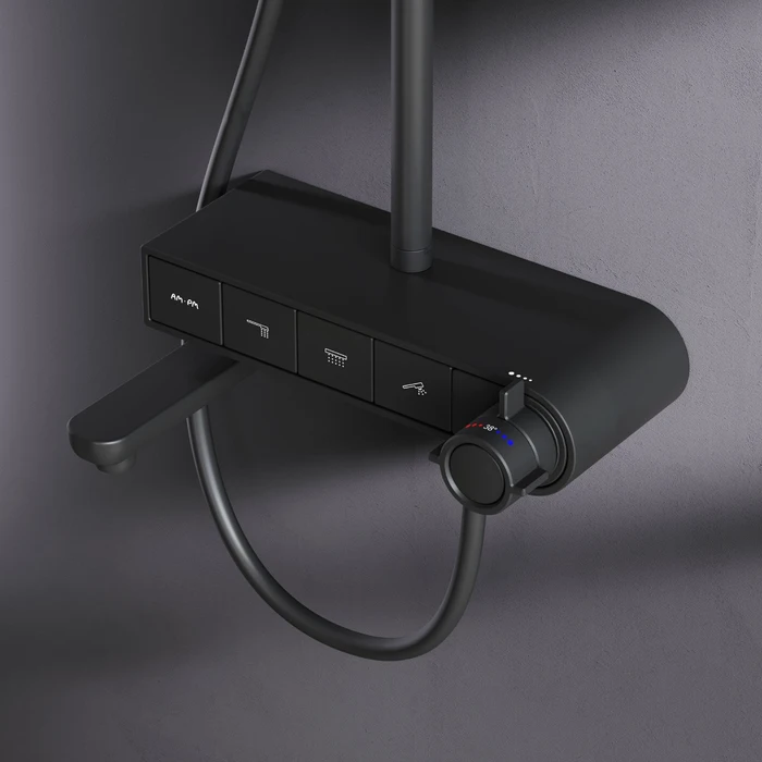 Sistem dus X-Joy F0785B322, baterie termostatata, finisaj negru mat [3]