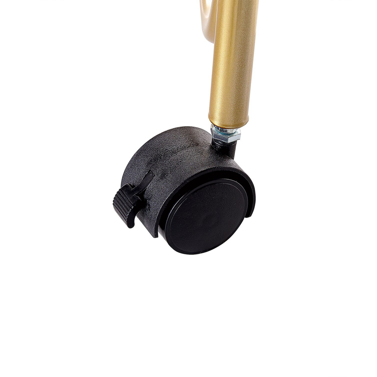 Bathroom Basket Holder AYAPAL with Wheels Metal Gold [7]