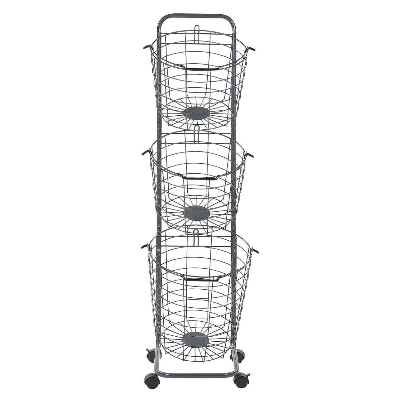 AYAPAL basket holder with wheels Metal Grey [2]