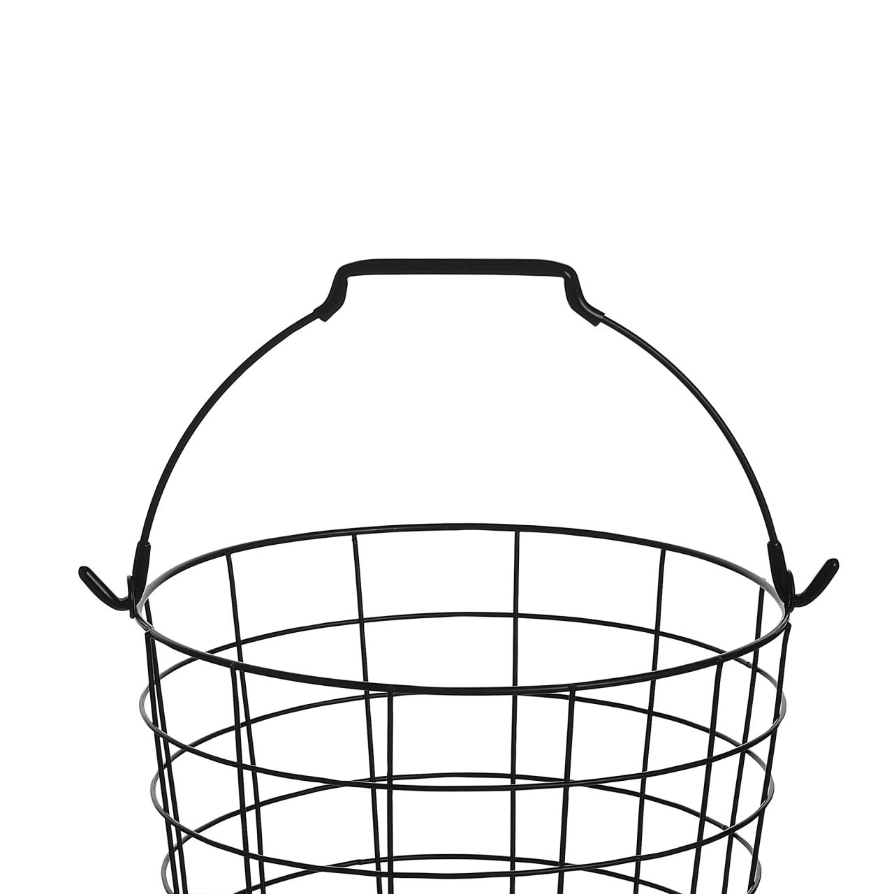 AYAPAL Basket Holder with Wheels Metal Black [5]