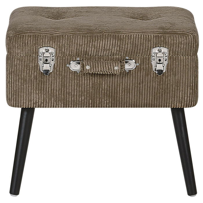 Taburet cu depozitare MALLARD Velur Maro deschis [7]