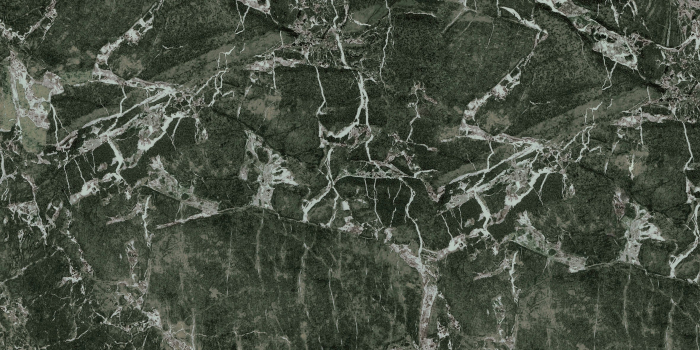 MVI Verde Bosco 60x120 LP/RT tiles, glossy, rectified edges, green marble look. Elegance and premium durability for interior floors and walls [1]