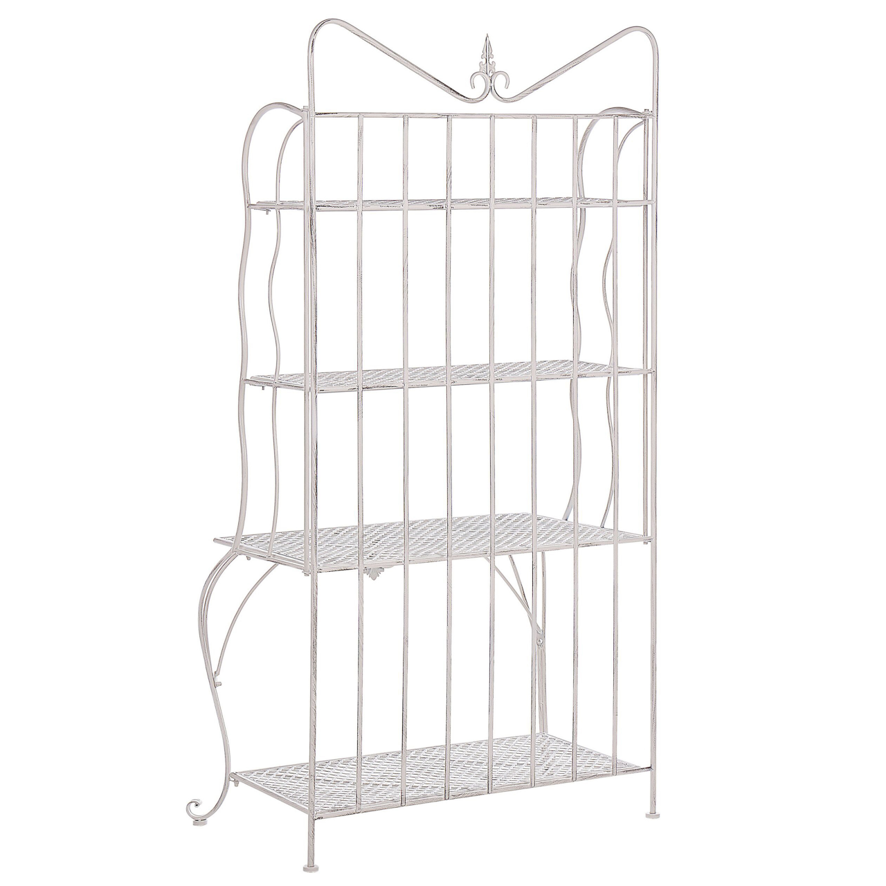 Shelving unit PAVONA Metal 94 cm 50 cm Light beige [5]