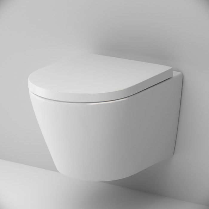 Vas WC suspendat AM.PM Flash CNA1700SC, alb, evacuare orizontala, 36 x 50 x 39 cm, capac WC inclus [4]