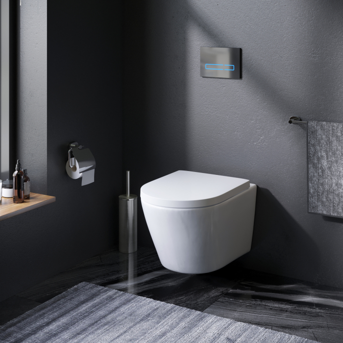 Vas WC suspendat AM.PM Flash CNA1700SC, alb, evacuare orizontala, 36 x 50 x 39 cm, capac WC inclus [5]