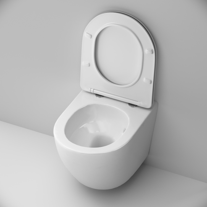 Vas WC suspendat AM.PM Like C801900SC, alb, evacuare orizontala, 37 x 48.5 x 37 cm, capac WC inclus [4]