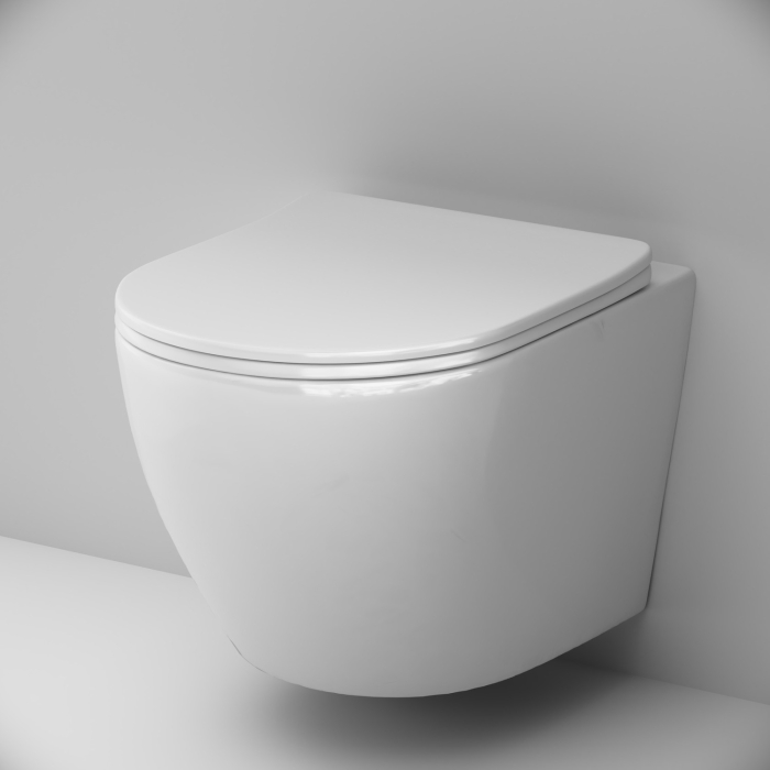 Vas WC suspendat AM.PM Like C801900SC, alb, evacuare orizontala, 37 x 48.5 x 37 cm, capac WC inclus [8]