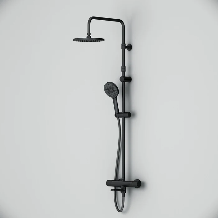 Sistem dus X-Joy, baterie termostatata, finisaj negru mat [2]