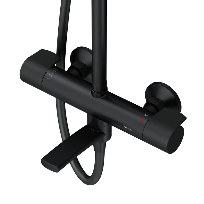 Sistem dus X-Joy, baterie termostatata, finisaj negru mat [3]