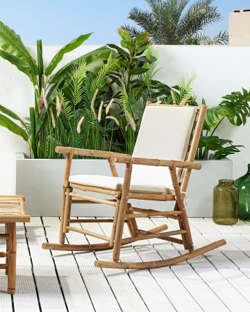 Fotoliu - FRIGOLE Garden Swing Bamboo Wood Brown
