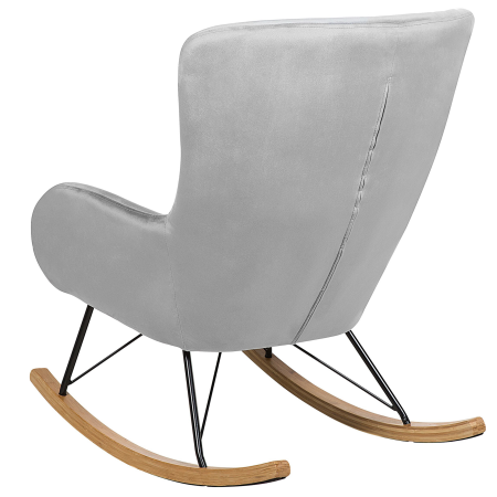 ELLAN Swing Chair Velvet Light Grey [4]