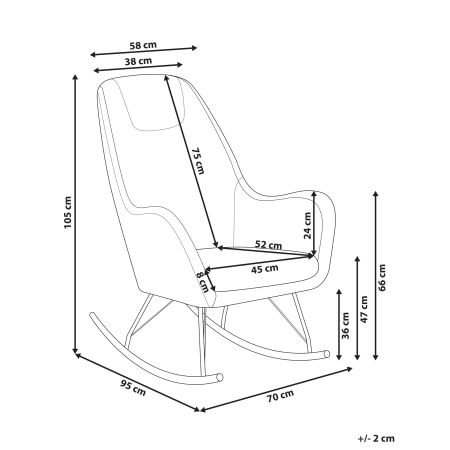 Balansoar GULSELE Boucle Alb-murdar [2]
