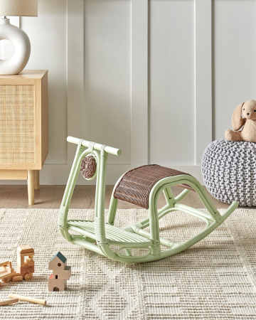 Scaun pentru copii - Children's swing ASPRIA Light green rattan