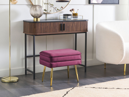 Scaun taburet - Storage bench ODESSA Velvet Burgundy