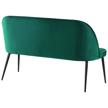 2-seater upholstered bench OSBY Velvet Dark Green [4]