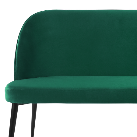2-seater upholstered bench OSBY Velvet Dark Green [5]