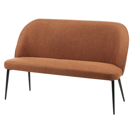 2-seater upholstered bench OSBY Brown [3]