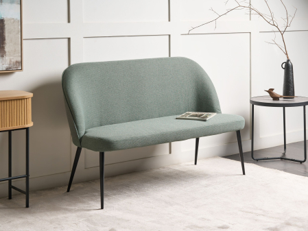 Canapea cu 2 locuri - Bancă tapițată cu 2 locuri OSBY  Verde deschis