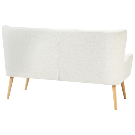 Bancă tapițată cu 2 locuri SKIBBY Boucle Alb-murdar [5]
