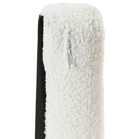 Bancă tapițată cu 2 locuri SKIBBY Boucle Alb-murdar [9]