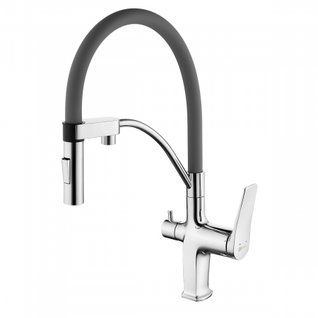 Baterii Bucatarie - Baterie Bucatarie Lemark Comfort LM3074C-Gray-EU pentru filtru de apa