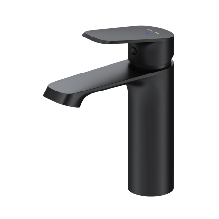 Baterie - Baterie baie pentru lavoar, AM.PM Func F8F02122, montaj stativ, monocomanda, finisaj negru mat