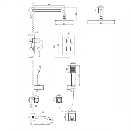 Set Dus Incastrat Lemark Unit LM4522C-EU [1]