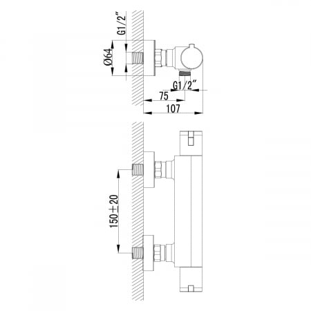 Sistem Dus Lemark LM7833C-EU Crom Termostat [1]