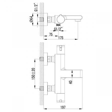 Baterie Cada Lemark LM7832C-EU Crom Termostat [1]