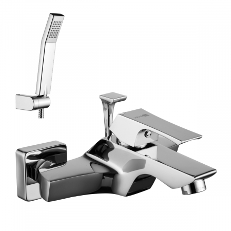 Baie - Baterie cada cu pipa scurta si comutator extractabil Lemark Unit LM4502C Crom | Sanitare-Online.ro