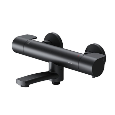 Baterii Dus - Baterie cadă-duș X-Joy F85A50022 cu termostat și pipa pivotantă, neagră