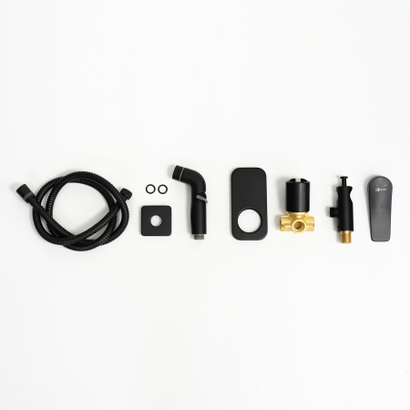 Baterie cu Dus Igienic Lemark Bronx LM3719BL Negru Incastrata - Sanitare Online [2]