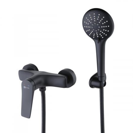 Shower Faucets - Baterie Dus Lemark Bronx LM3703BL Negru cu Para - Sanitare-online.ro