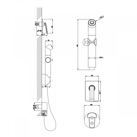 Baterie Dus Igienic Lemark Bellario LM6819C-EU [1]