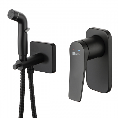 Bidet Faucets and Hygienic Shower - Baterie cu Dus Igienic Lemark Bronx LM3719BL Negru Incastrata - Sanitare Online