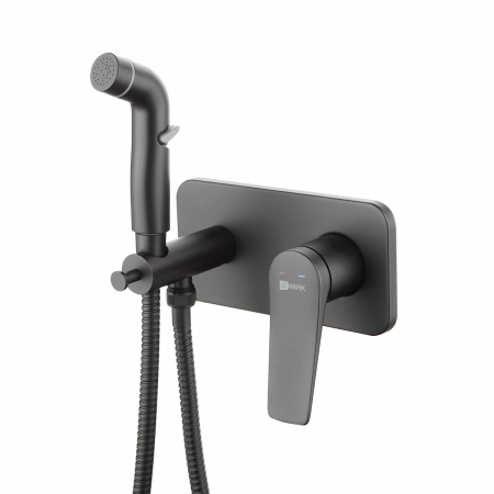 Baterii Bideu si Dus Igienic - Baterie cu Dus Igienic Lemark Bronx LM3720BL Negru Incastrata | Sanitare Online