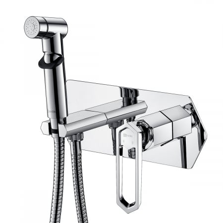 Baterii Bideu si Dus Igienic - Baterie incastrata cu dus igienic Lemark Prizma LM3919C | Sanitare Online
