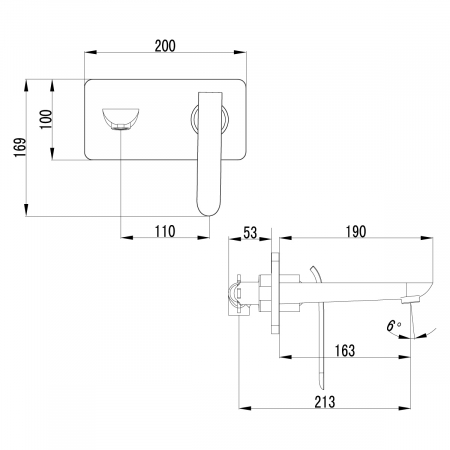 Baterie încastrată lavoar Lemark Melange LM4926CW crom alb - Sanitare Online [2]