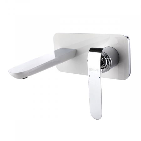 Baterii Lavoar - Baterie încastrată lavoar Lemark Melange LM4926CW crom alb - Sanitare Online