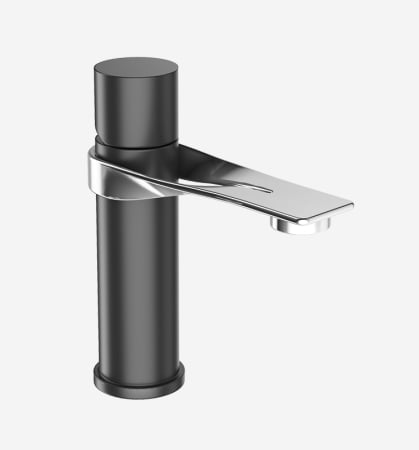Washbasin Faucets - Single lever washbasin mixer with up & down pop-up waste, with 3/8” F flex. hoses cm 50.