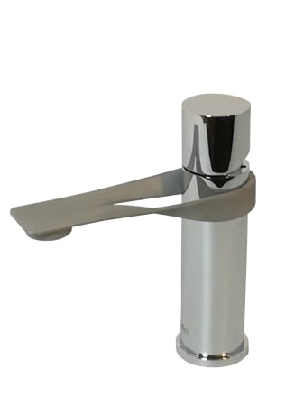 Baterii Lavoar - Baterie monocomandă lavoar inox cu scurgere ascendentă și descendentă, crom, cu furtunuri flexibile de 3/8” 50 cm