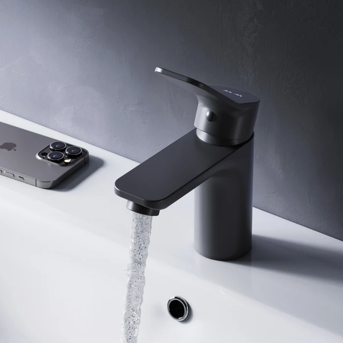 X-JoySingle-lever basin mixer, black [3]